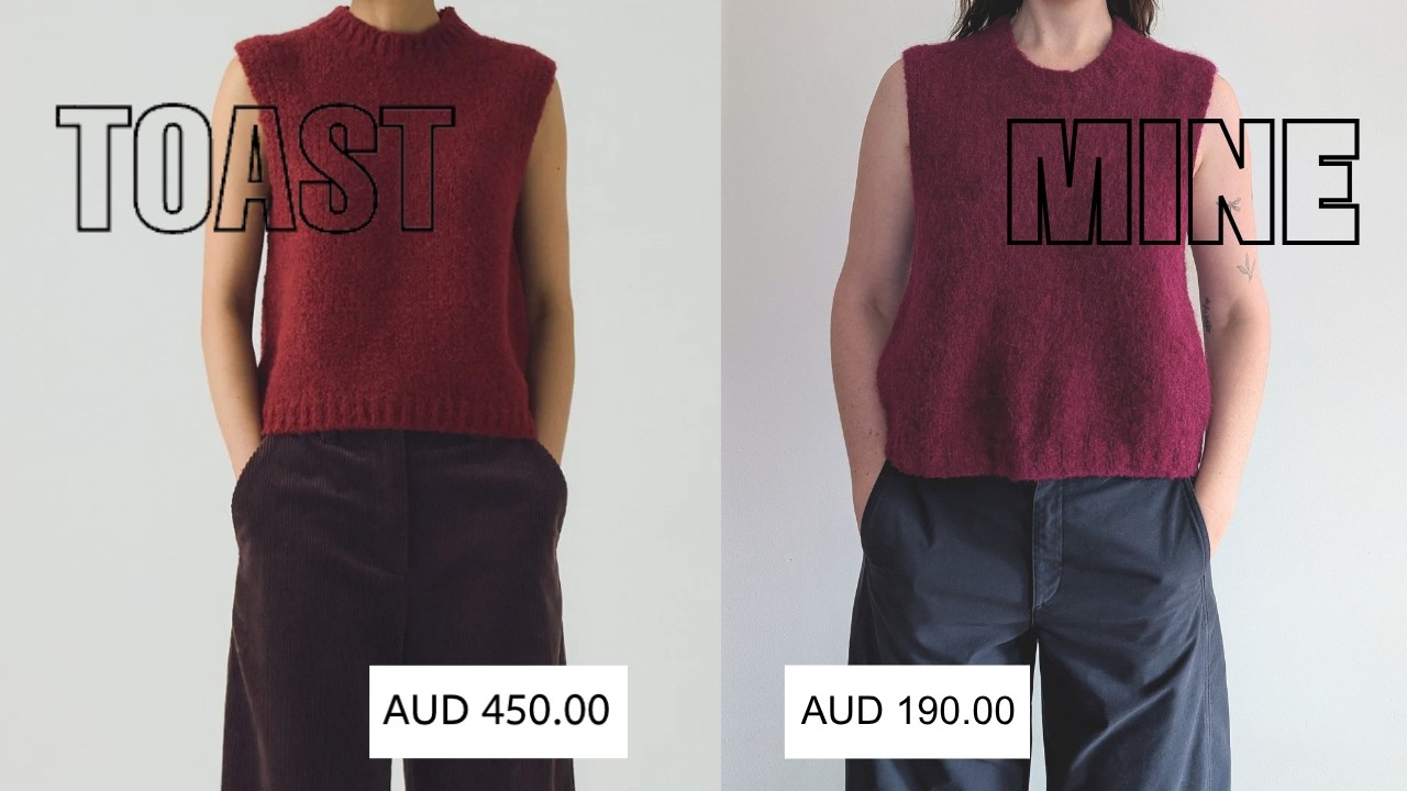 Trying to recreate a $450 knit tank - YouTube