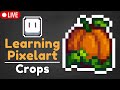 Pumpkin, Wheat, and Apples — Learning how to draw Pixelart