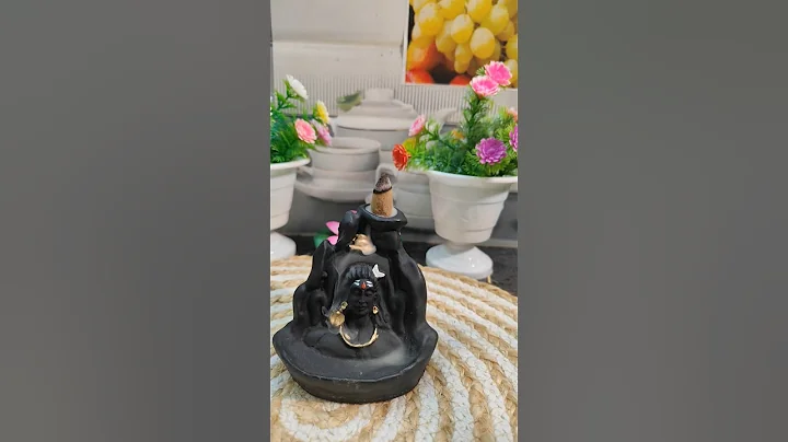 Handcrafted Lord Adiyogi,Mahadev🙏❤️/Backflow Cone licence Holder #shorts #unboxing #viral #diy
