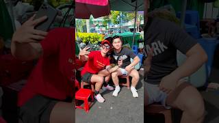 Touring Saigon with Adam. He finally explored Chợ Lớn and arm wrestled a local #sunshinetours