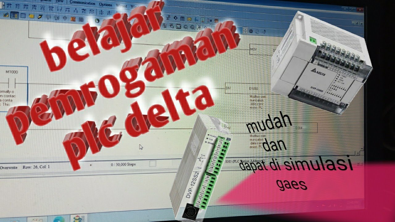 belajar plc delta bagian 1 ( programing example ) - YouTube