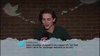 Timothee Chalamet reading mean tweets 😂 #timotheechalamet Information