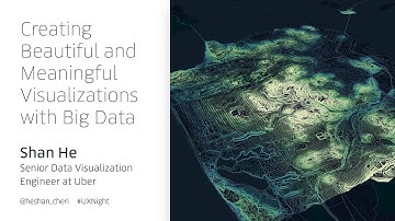 How to create beautiful data visualizations that work.  Shan He, Data Designer at Uber