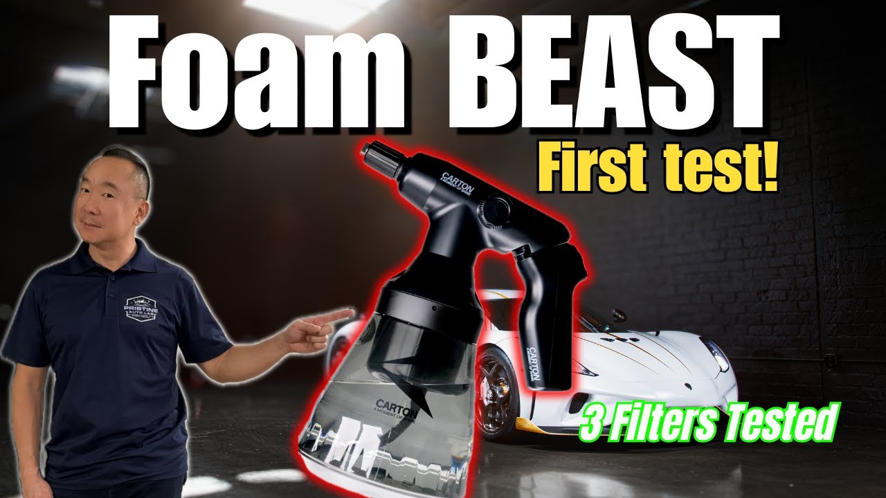 First Test of the Carton Foamer! Best Car Wash Foam Sprayer