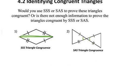 Geometry 4.2 Lesson Video - SSS and SAS Triangle Congruence