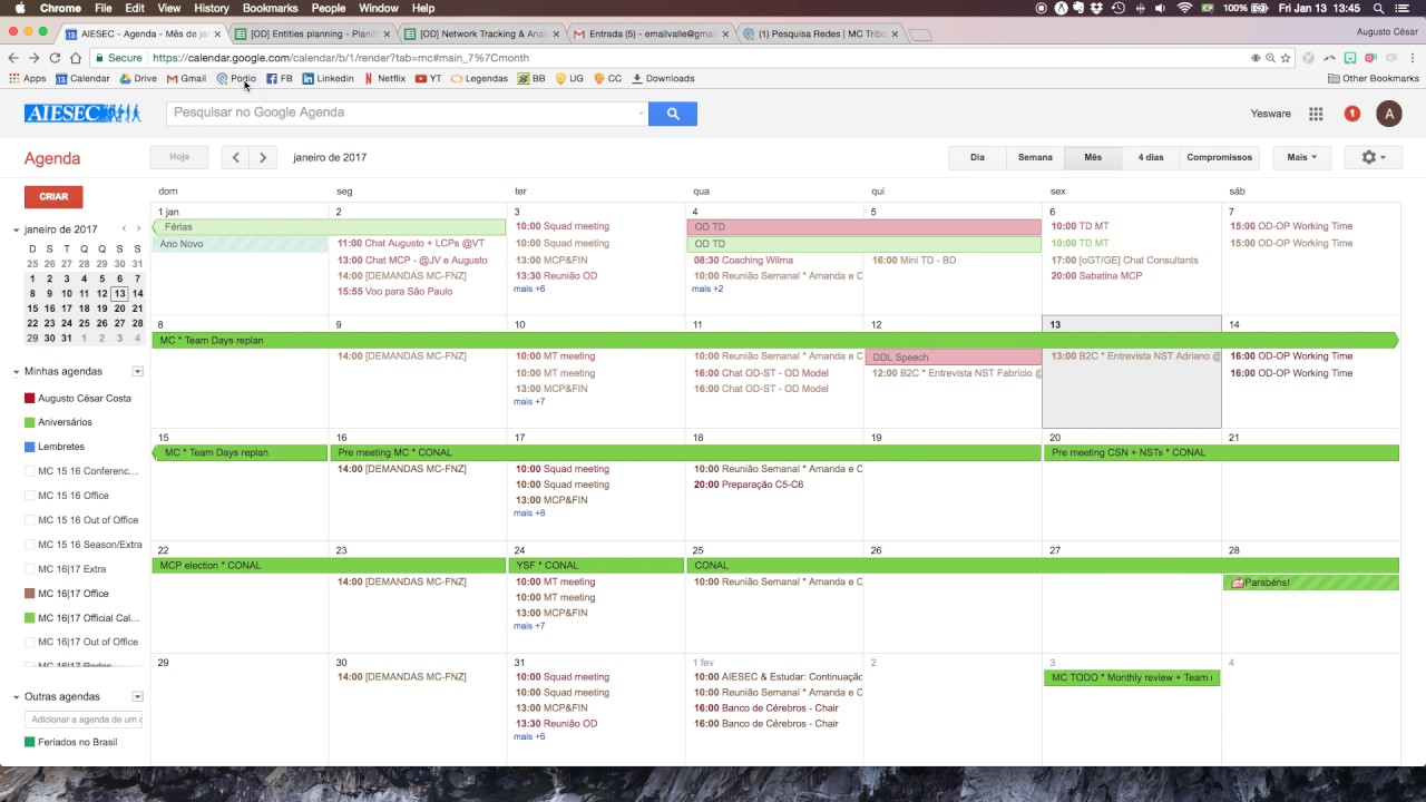 Ferramentas (Slack, Google Calendar, Trello) YouTube