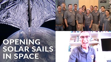 Opening Solar Sails in Space