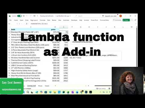 Turn  Lambda Functions into Custom Excel Add-ins (Step-by-Step)