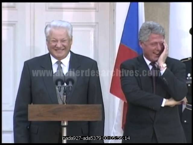 Eltsine clinton fou rire