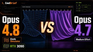 Opus 4.8 vs Opus 4.7 Medium: Cloth Simulator Coding Test screenshot 4