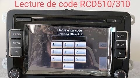 vw code radio RCD 510/310