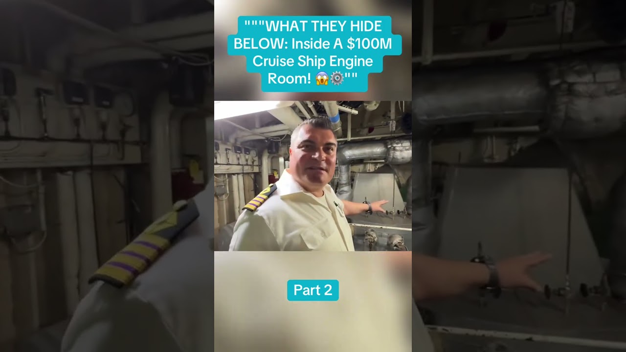 """WHAT THEY HIDE BELOW: Inside A 100M Cruise Ship Engine... #Shorts #user2211355925