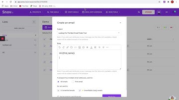 How to send Personalized  Emails from Snov.io | Step By Step