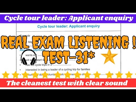Cycle Tour Leader Applicant Enquiry Ielts Listening Test With Answers