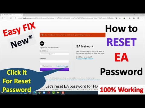 How to Reset EA Password ||  Recover  EA Account Password (Easy FIX)