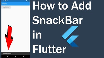 snackbar in flutter-How to show snackbar in flutter application simple tutorial