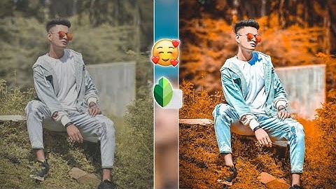 Snapseed Moody Orange Effect| snapseed photo editing| snapseed background color change