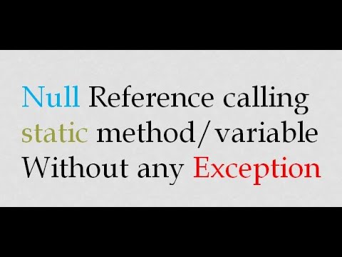 null reference calling static method in java