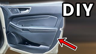 DIY 2019-2024 Ford Edge Front Passenger Door Panel Removal | How to Remove Ford Edge Door Panels