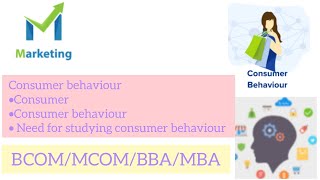 Consumer behaviour| Marketing| Unit 2 part 1|Consumer|Need for studying Consumer behaviour |