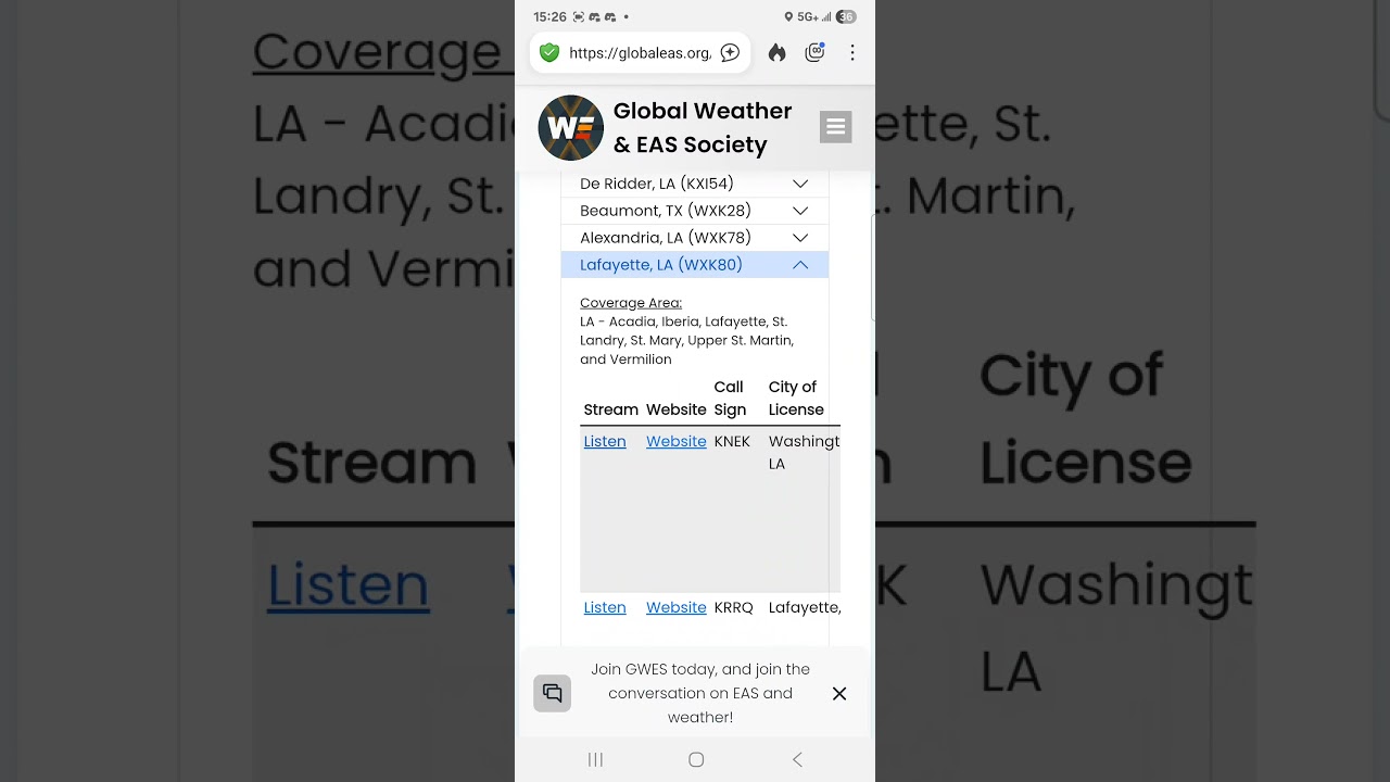 Eas LCH svr on KNEK Eas