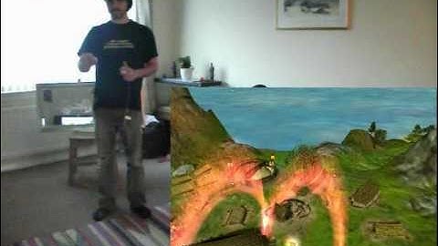 Black and White Played on Kinect Hack (FAAST) without Mote