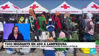 Du jamais vu : 7000 migrants en 48h à Lampedusa • FRANCE 24