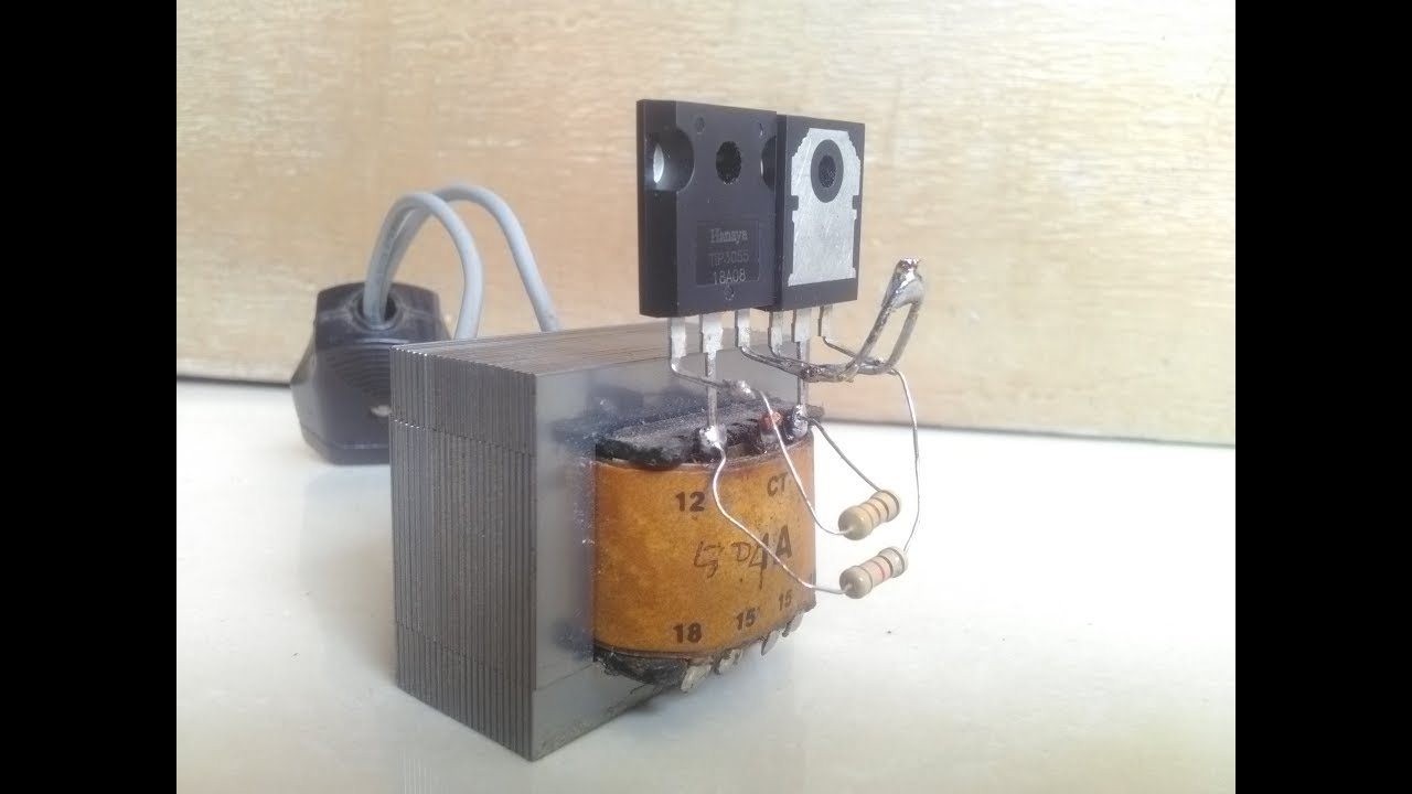 Cara Membuat Inverter Sederhana Dengan 2 Transistor Youtube Ponsel Buah