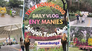 TKW HONGKONG‼️ JELAJAH TAMAN TUEN MUN YANG PENUH BUNGA SEGER BIKIN BETAH//DAILY VLOG ENY MANIES 