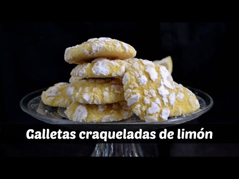 Galletas craqueladas de limón. Receta