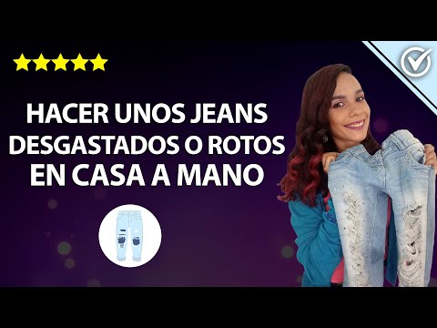 Cómo Hacer unos Pantalones o Jeans Desgastados o Rotos en casa de Forma Manual 👖