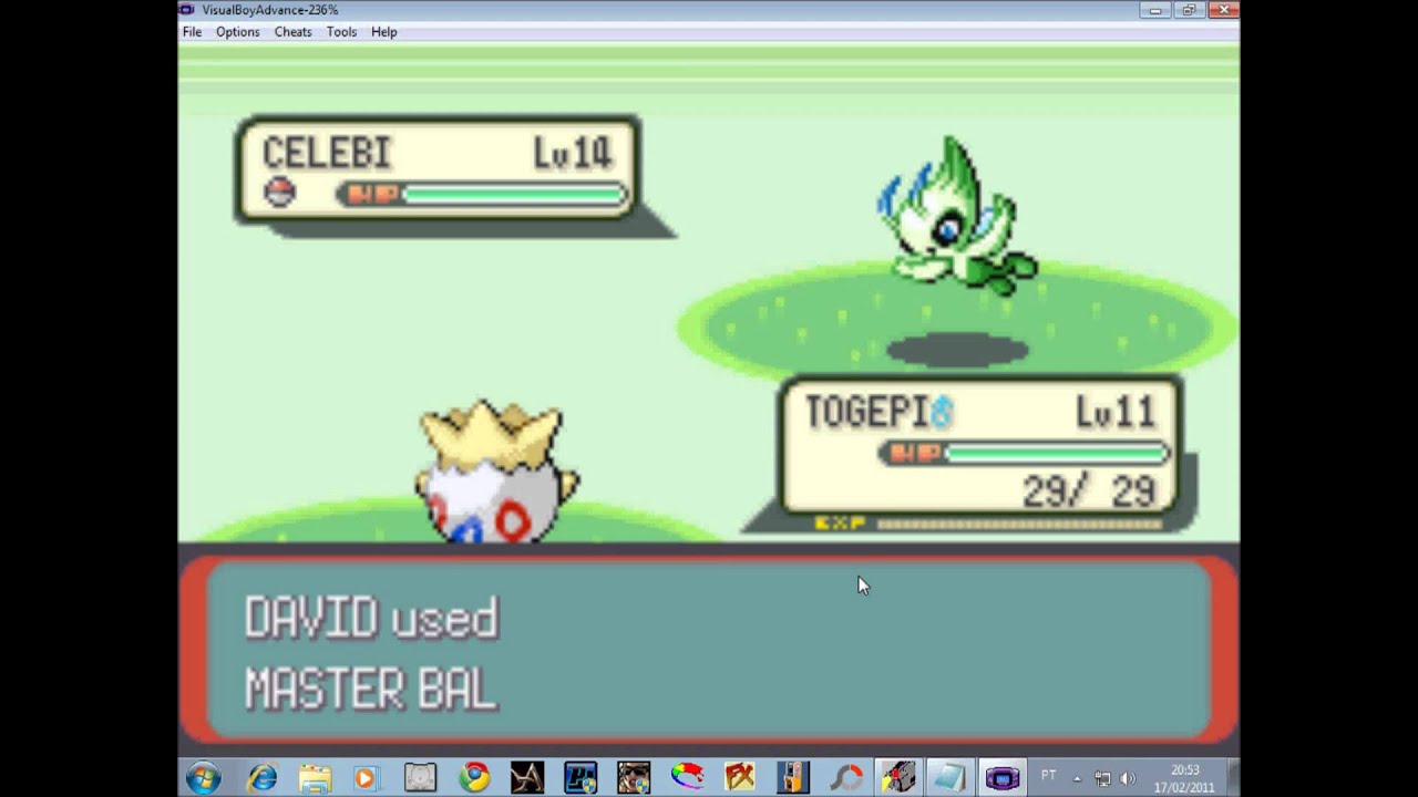 pokemon emerald exp share cheat