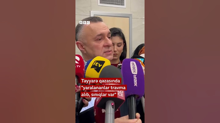Təyyarə qəzasında "yaralananlar travma alıb, sınıqlar var"