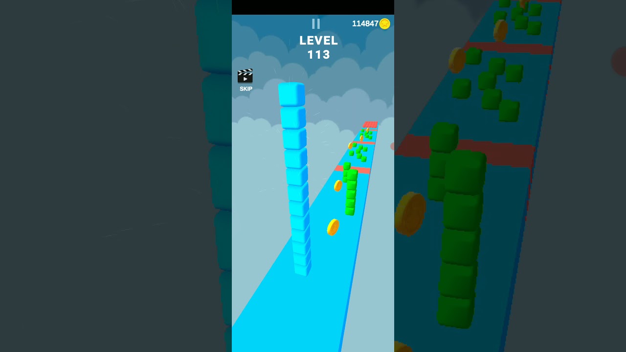 Cube Stacker surfer Games All Levels Gameplay Android,Walkthrough ios,New Game Big Update Levels.