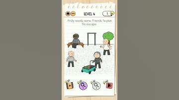 Brain Test 2 : Tricky Stories - Prison Escape - Level 4 Solution