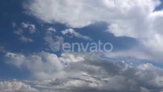Softly Grey Clouds And Blue Sunny Sky | Stock Footage - Envato elements