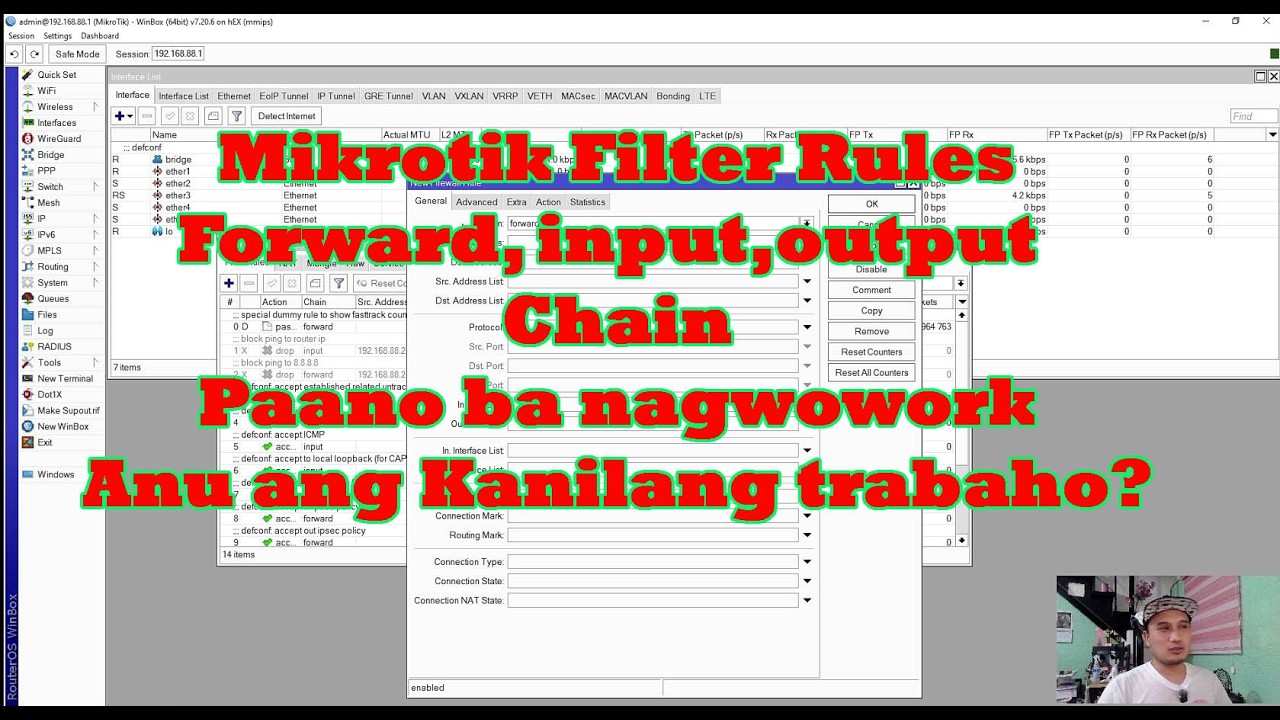 MikroTik Firewall Filter Rules (Forward, Input, Output,) chain how it ...