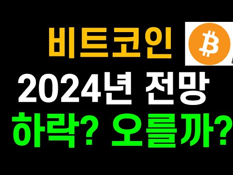 2024년 비트코인 시세전망 하락할까 오를까 