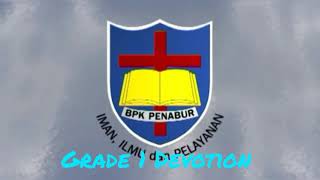 Grade 1 Devotion, Friday 1st October 2021