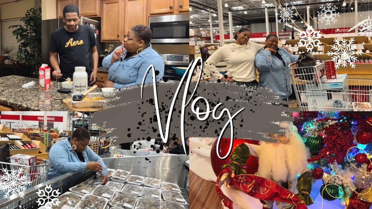 CHRISTMAS SHOPPING AT COSTCO | WE FINALLY TRIED IT | MEECH AND MONICA