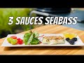 Сибас по-лигурийски и 3 рыбных соуса рецепт | Ligurian Sea bass with 3 fish sauces recipe
