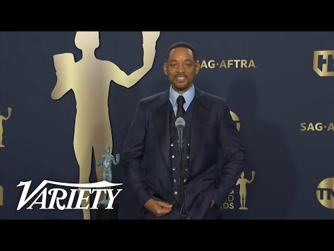 Will Smith SAG Awards Full Speech Backstage