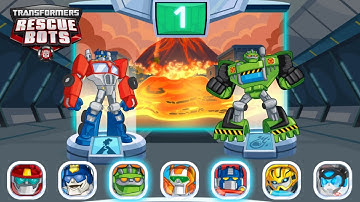 Transformers Rescue Bots: Dash 🤖 HEATWAVE & BOULDER: LAVA Flows Mission!