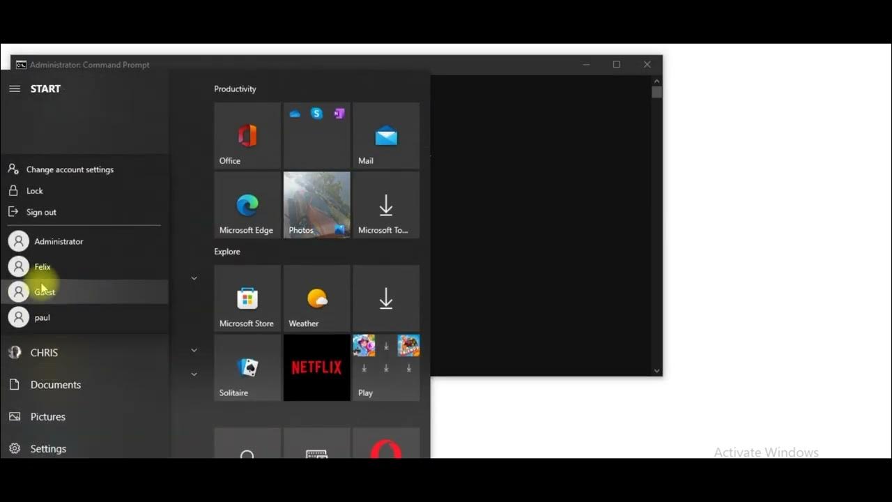 How to create user account using command prompt youtube