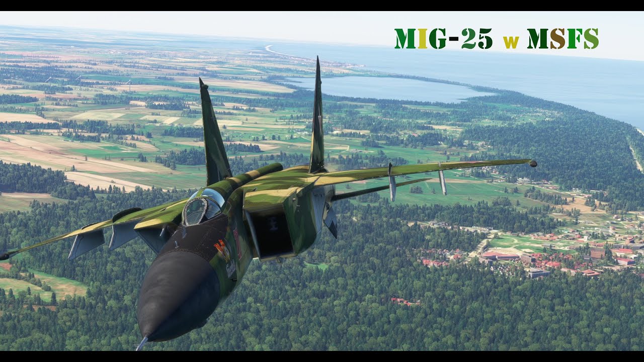 MiG-25 Foxbat –przelot  Świnoujście-Gdynia Babie Doły MSFS 2020