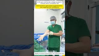 A 22-year-old female college student with a completely flat chest decided to regain her confidence