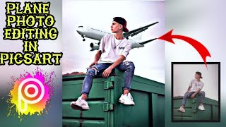 Plane background photo editing in picsart |creative photo editing |#short |SBG editor screenshot 5