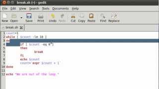 Shell Scripting Tutorial-52: The 'break' Statement
