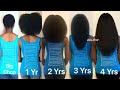 Updated  natural hair growth time lapse  4 yrs post big chop  asia char