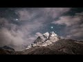 No-Frame Mountain Starry Night TV Art | Nighttime Landscape Photography Wallpapaer | TV Art